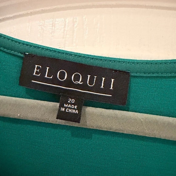 ELOQUII Green Women’s Top - Picture 2 of 3